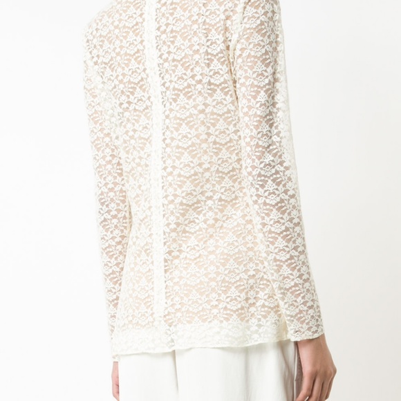 Stella McCartney Long Sleeve Lace Top SMALL - Picture 8 of 8
